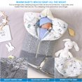 thumbnail image 2 of Manta para bebé, manta cálida de forro polar suave y grueso para recién nacido, saco de dormir para niños de 0 a 12 meses (gris), 2 of 5