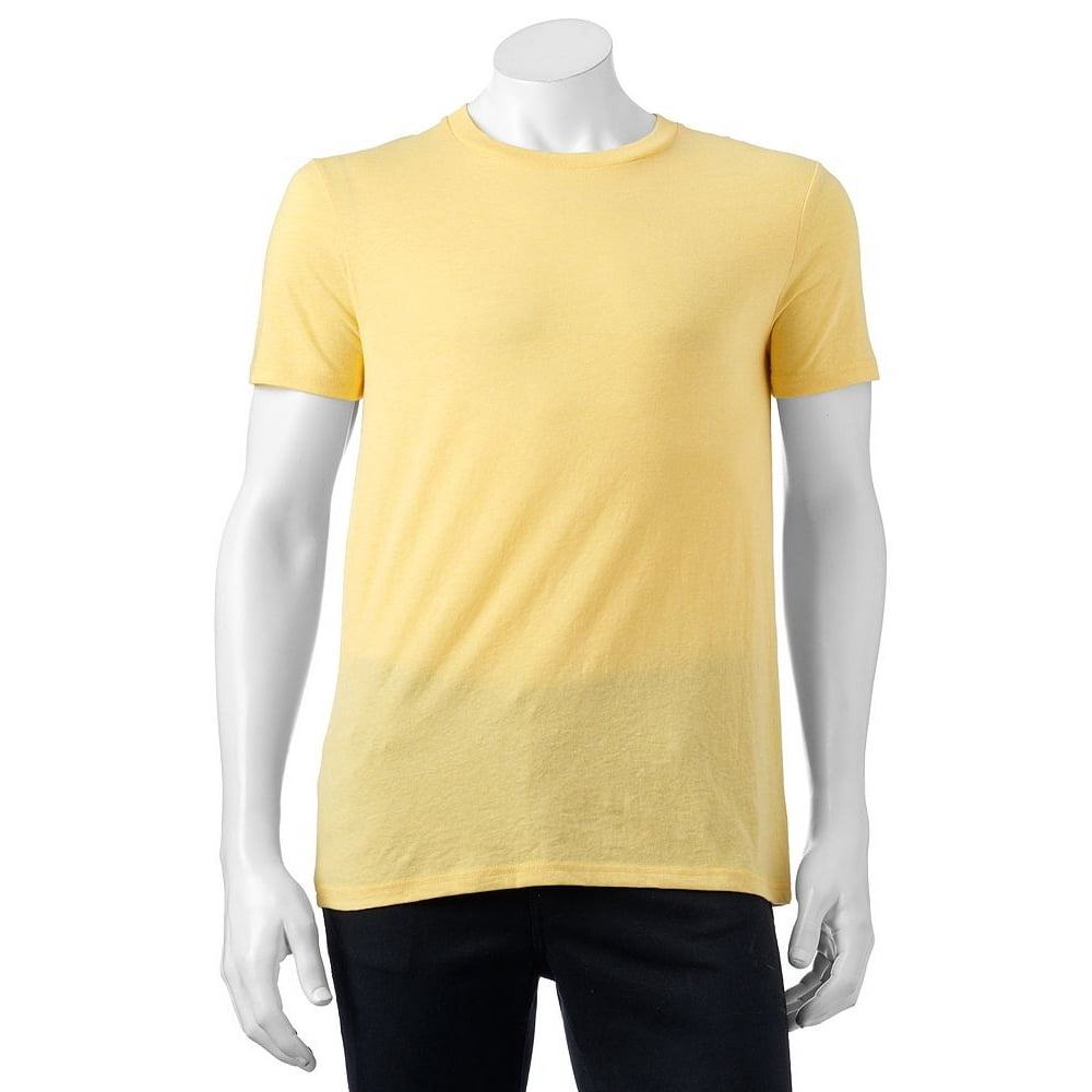 Urban Pipeline - Urban Pipeline Men's Heather Tee Crew Neck Lemon Drop ...