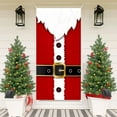 thumbnail image 6 of Santa Claus Full Coverage Door Cover - Waterproof Polyester Holiday Decoration Festive Front Door Decor Christmas Party Backdrop(C), 6 of 6