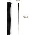 thumbnail image 6 of 200 Pieces Halloween Black Pipe Cleaners Craft Chenille Stems Bulk for Kids DIY Art Creative Crafts and Halloween Decoration (12 Inch x 6 mm), 6 of 15