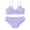 Purple, variant on GYRATEDREAM Girl's Cute Two Piece Swimsuit V Neck Spaghetti Strap Wireless Bikini Set Kids Tankini Bathing Suit Sport Swimwear for 8-9Y Blue