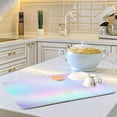 thumbnail image 6 of GZHJMY Iridescent Dish Drying Mat for Kitchen Counter,Super Quick Absorbent Composite Sponge Dish Drying Pad,Heat Resistant Non-Slip Rack Tableware Mat (18x24Inch)for Dishes Coffee Machine Dish Rack, 6 of 7