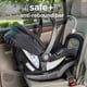 thumbnail image 4 of Diono LiteClik 30 R SafePlus Asiento y base para automóvil para bebés, orientado hacia atrás para bebés de 4 a 30 libras, ingeniería SafePlus, con inserto para bebés, parasol UPF 50+ (negro), 4 of 5