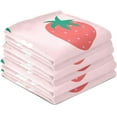 thumbnail image 4 of Dreamtimes Strawberry White Flowers Kitchen Towel, Dish Towels Quick Drying Tea Towels Absorbent Hand Towels for Kitchen Sink Dinner Table 28 x 18 Inches, Set of 6, 4 of 7