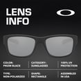 thumbnail image 4 of Oakley OO9135 Jupiter Squared Rectangle Shaped Non-Polarized Sunglasses for Men - Includes Official Eyewear Kit - Matte Black Frame with Prizm Black Lens, 4 of 6