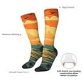 thumbnail image 4 of Vsdgher Tropical Sunset Paradise Knee Socks, High Socks Long Stretchy Sock Women Knee High Stocking, Long Socks for Women, 4 of 6