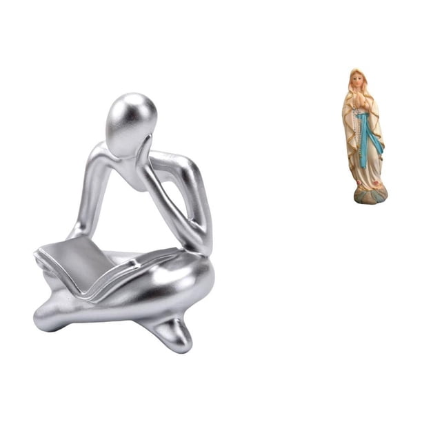 Figura de lector abstracto,Estatua de pensador abstracto,arte,manualidades,decoraciones,Estatua de Lutero,Estatua de la Virgen María Figura Colección Religiosa,Figura de resina y Señora de