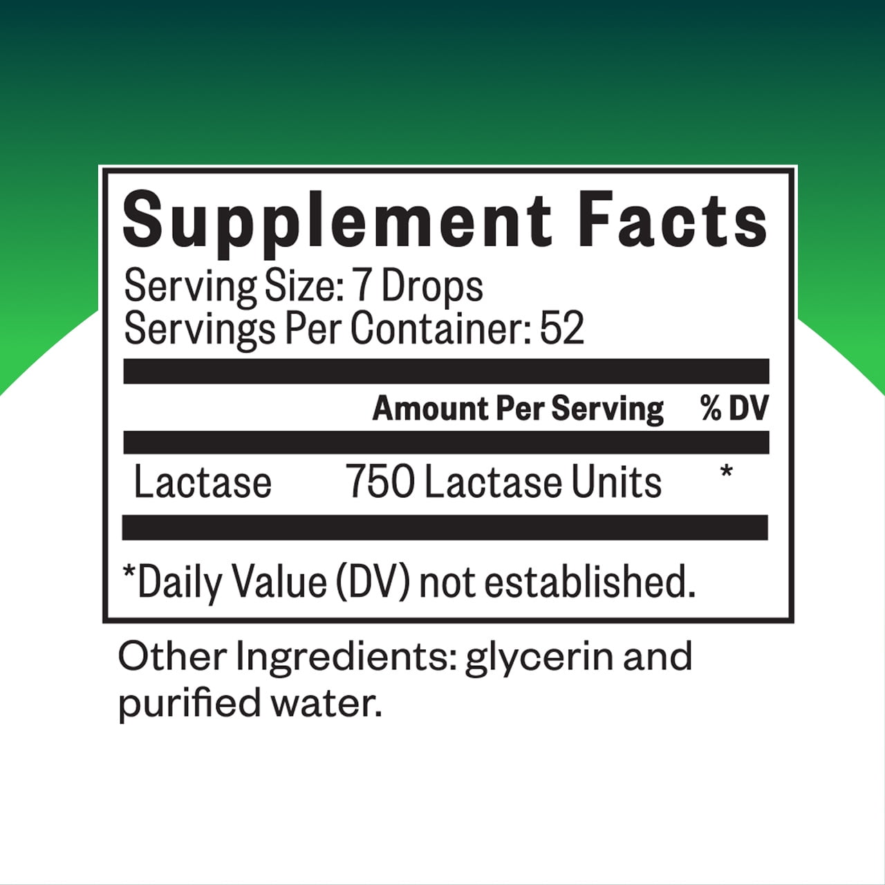 Seeking Health Lactase Drops - Liquid Supplement with Lactase Enzyme for Dairy Intolerance Support - Intolerance Support for Digestion - Lactase Enzyme Supplement - 0.50 fl oz, 52 Servings