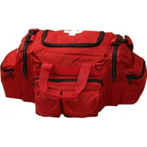 Red EMT EMS White Cross AMBU or Lifeguard Starter Beginners Trauma Field Medics Carry & Shoulder Bag   Streamer