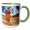Green/White, variant on 3drose, Hoodoo Formation in Goblin Valley State Park, Utah, 15oz Mug