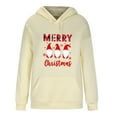 thumbnail image 4 of Merry Christmas Sweatshirt for Women Gnome Graphic Pullover Oversized Long Sleeve Hoodies Holiday Xmas Graphic Tops on Womens Sweatshirt, 4 of 6