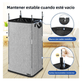 thumbnail image 4 of Cesto de Ropa Plegable 80L Grande Rectangular y con Asas Resistentes Lab.G, Gris, 4 of 5