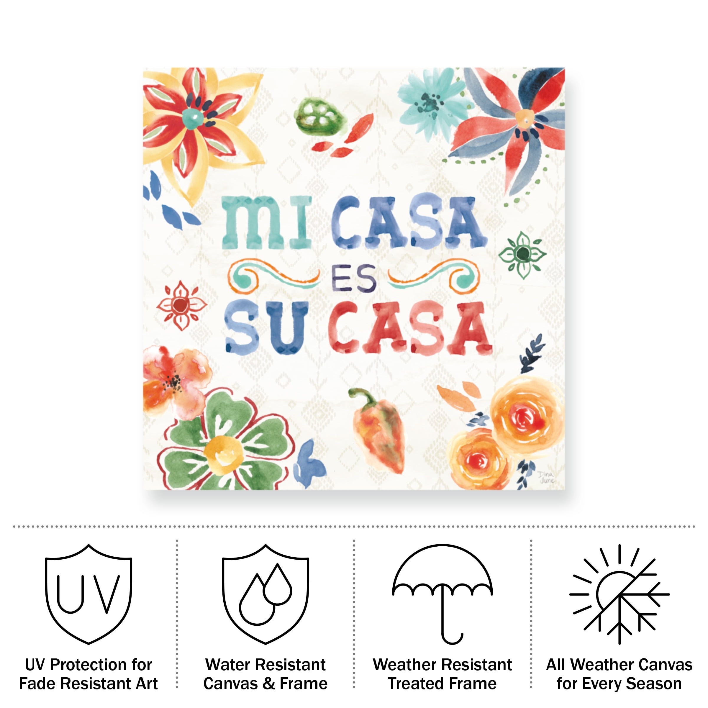 Dina June 'Sweet and Spicy XVIII' Outdoor All-Weather Wall Decor