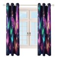 thumbnail image 4 of Dreamy Purple Butterfly Pattern (104)-2 Blackout Curtains Window Drapes Room Darkening Thermal Insulated Grommets Blackout Curtains, for Living, Dining, Bedroom,2 Panels, 4 of 6