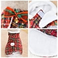 thumbnail image 5 of Small Dog Christmas Costume Hoodie, Cat Pet Santa Cape Outfit with Hat, Soft and Thick Polar Fleece Cat Xmas Cloak Clothes for Cats and Small Dogs Holiday Cosplay Party Red S, 5 of 7