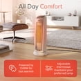 thumbnail image 5 of Lasko 5775 White 1500W 2 Speed, Oscillating, Timer, Thermostat Ceramic Tower Space Heater, 5 of 14