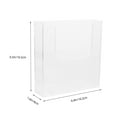 thumbnail image 4 of WRISTBIQUE Office File Holder for Wall Acrylic Rectangular 1Pack 6.48X6.37X1.57in, 4 of 11