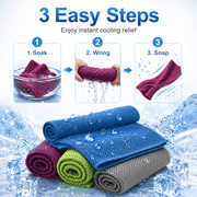Cooling Towels for Neck and Face Sweat Workout Towels Camp Towel Ice Towel Soft Breathable Chilly Towel for Yoga, Sport, Gym, Camping