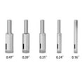 thumbnail image 7 of 5 Pcs Diamond Glass Drill Bits Set Hole Saw Bottle Extractor Remover Tool for Glass Marble Granite Fiberglass Ceramic Tile 4-12mm, 7 of 7