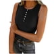 thumbnail image 3 of TaTaai Women's Summer Ribbed Vest Round Neck Sleeveless Button Detail Solid Color Casual Knit Camisole Layering Top Gift, 3 of 6