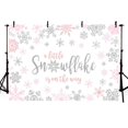 thumbnail image 3 of Fondo fotográfico MEHOFOND Winter Snowflake de 2,1 x 1,5 m para baby shower, 3 of 6