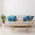 thumbnail image 4 of Ambesonne Ocean Throw Pillow Cover 4 Pack, Coral Reef Fish Turtle, 20", Yellow Orange Navy, 4 of 5