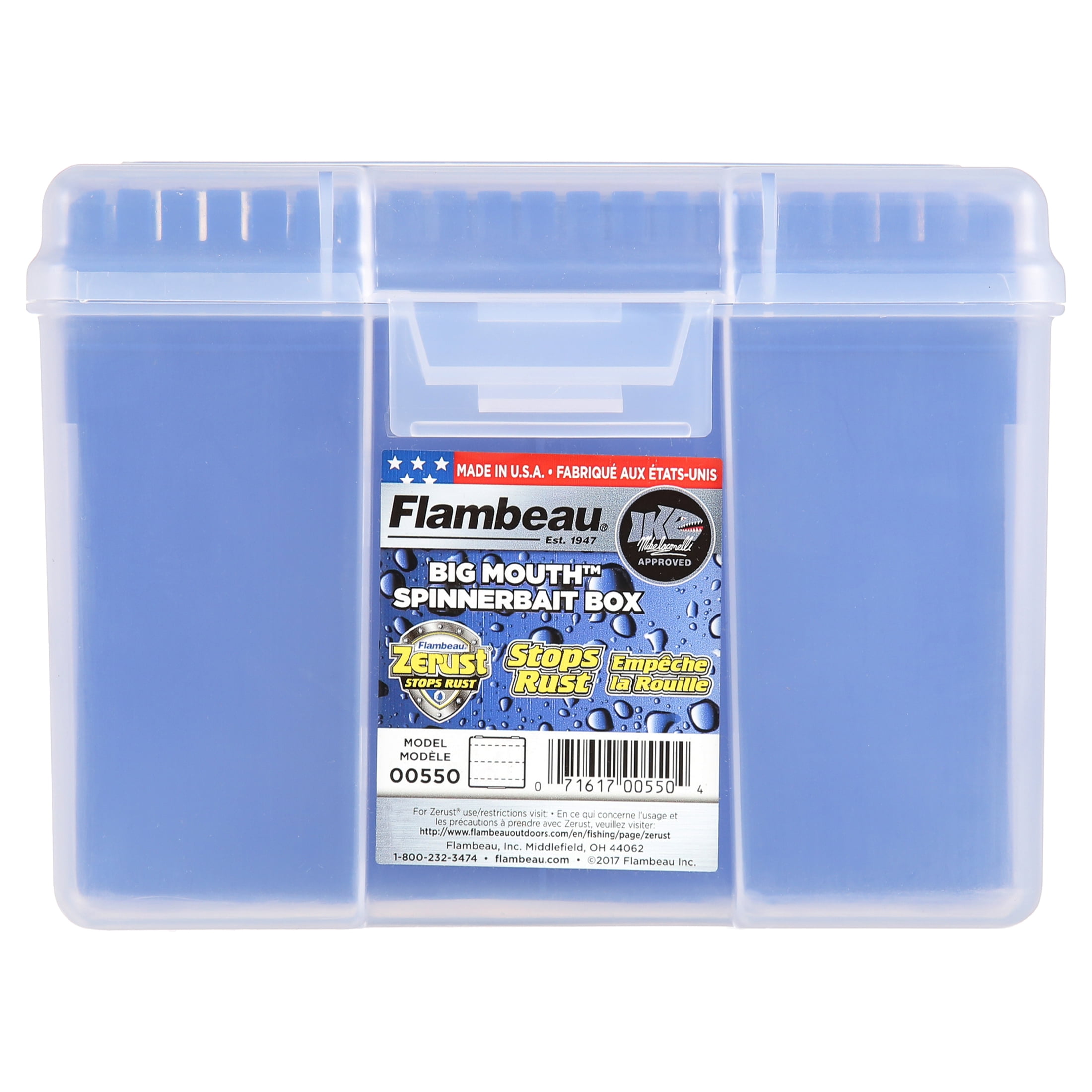 Flambeau Storage Box,Snap,Clear,1 11/16 in 5129-1