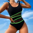 thumbnail image 2 of Sngxgn Women's Modest Bathing Suit(Black,M), 2 of 8