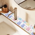 thumbnail image 2 of Yayeee Faucet Mat for Kitchen Sink 30" Diatomite Long Splash Guard Pad, Colorful Gummy Bears Pattern, 2 of 7