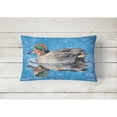 thumbnail image 2 of Carolines Treasures 8830PW1216 Teal Duck Canvas Fabric Decorative Pillow, 12H x16W, multicolor, 2 of 3