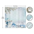 thumbnail image 4 of Winter Wonderland Snowman Snowflake Shower Curtain Set Snowy Scenery Silver Xmas Bathroom Bathtubs Decor 72"x72", 4 of 7