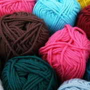 6 Pack Threadart 100% Pure Cotton Crochet Yarn | 50 gram Skeins | Worsted Medium #4 Yarn | 85 yds per Skein | 30 Colors Available | Off White #3503