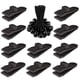 thumbnail image 2 of 10/12 piezas de clips para lona resistentes y resistentes al viento, abrazaderas para toldo, pinzas para tienda de campaña, para acampar 10 Clip + Bungee negro, 2 of 9