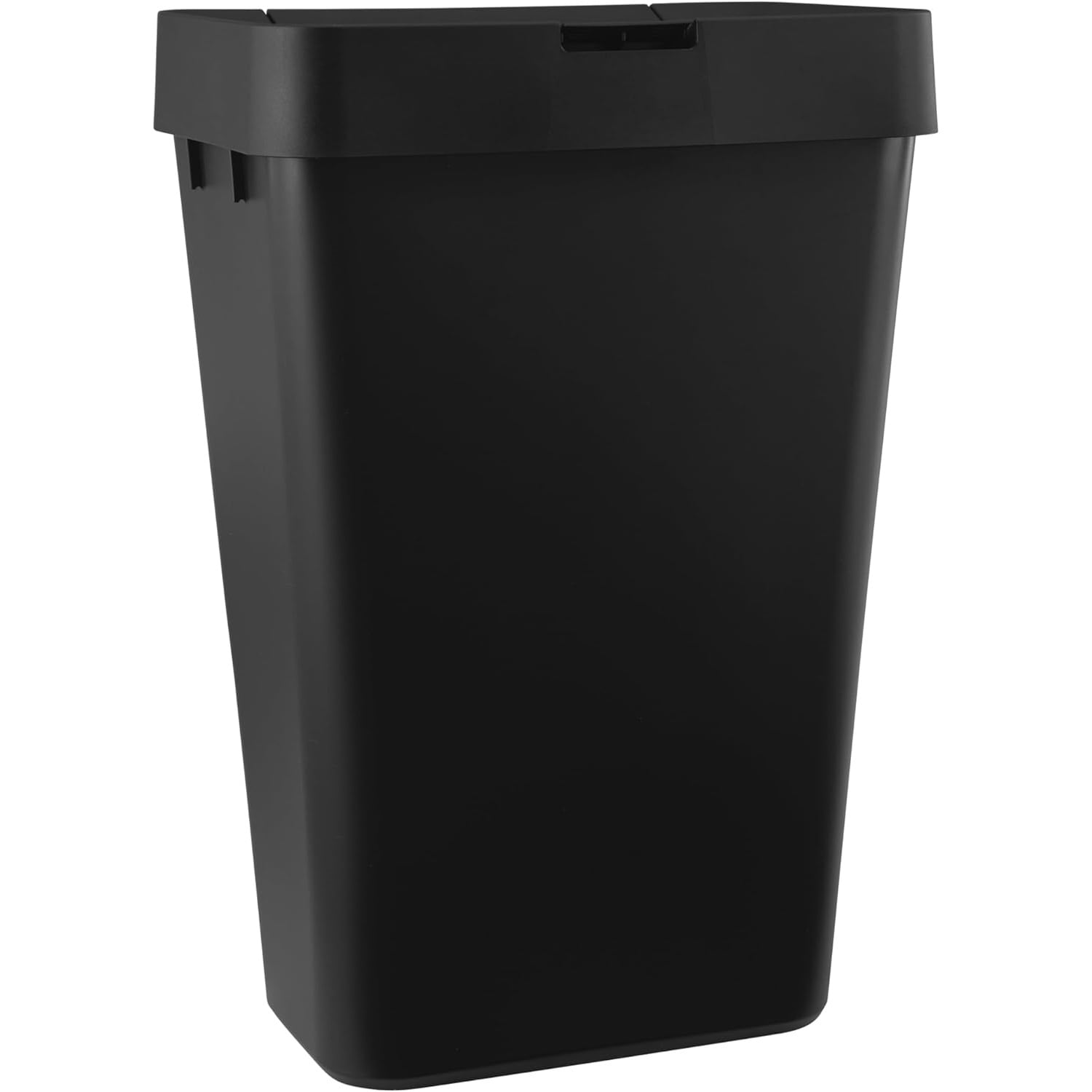Touch-Top Kitchen Trash Can with Lid, 12.2 Gallon, Black, Garbage Container for Home/Kitchen/Apartment/Garage