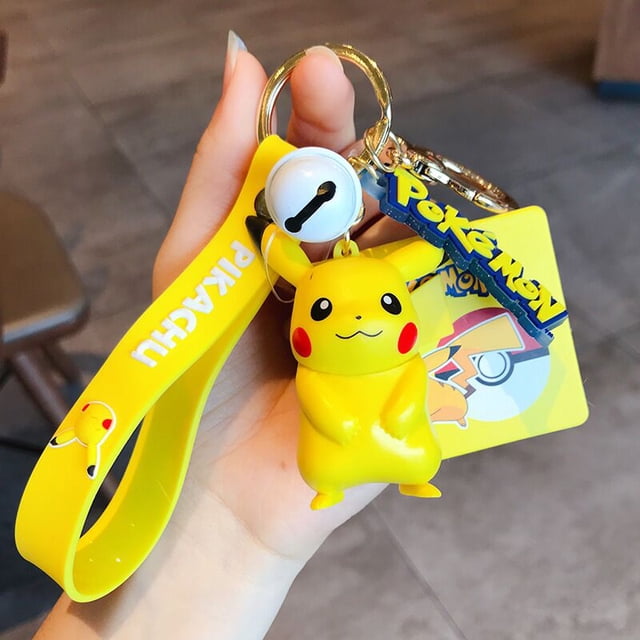LLavero de Pokémon Pikachu de, figura de acción genuina, decoraciones de dibujos animados de Anime, modelo de juguetes, muñeca para niños, regalo para niñas YAOSANBAO BAO unisex