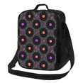 thumbnail image 1 of Kdxio Disques Vinyles Notes Musicales pour Sac à Lunch Isolé pour Travail École Voyage avec Sangle Réglable et Fermeture Éclair Sac Thermique Léger, 1 of 7