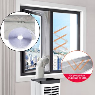 Portable AC Window Vent Kit, [2023 SEAMLESS] Universal Portable Air  Conditioner Window Kit, Sliding Window AC