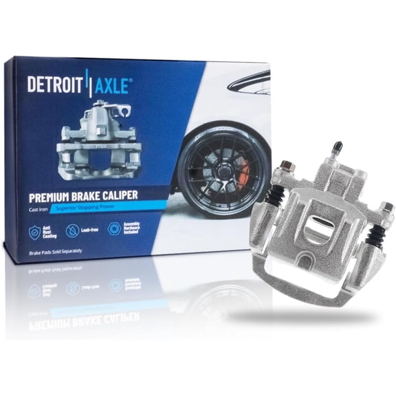 Detroit Axle - Rear Left Brake Caliper for 2004-2007 Toyota Highlander Disc Brake Caliper with Bracket 2005 2006 Highlander Replacement Brake Caliper Assembly