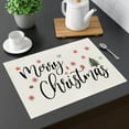 thumbnail image 5 of Konghyp Christmas Meal Mat, Linen Placemats, Waterproof Insulation Mats, Non-Slip Table Decor, Kitchen and Dining Room Accessories, Durable Double-Sided Decoration, 5 of 6