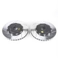 thumbnail image 2 of Power Stop Front Pair of Drilled and Slotted Brake Rotors JBR1581XPR Fits 2009 Nissan GT-R, 2 of 4