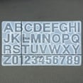 thumbnail image 4 of HaoXun Premium DIY Epoxy Resin Alphabet & Numbers Mold - Reusable Silicone Crafting Tools for Resin Jewelry, 36cm Large Size, High Transparency Art Supplies, 4 of 4