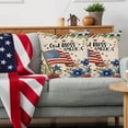 thumbnail image 5 of SLYNSHome 4th of July Patriotic Throw Pillow Covers Independence Day Decoration American Flag & Flower Pillowcase Welcome Cushion Cover for Sofa Bed Car, 5 of 6