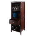 thumbnail image 3 of Winsome Wood Brooke Jelly 3-Section Cupboard, Wine Storage, Walnut Finish, 3 of 9