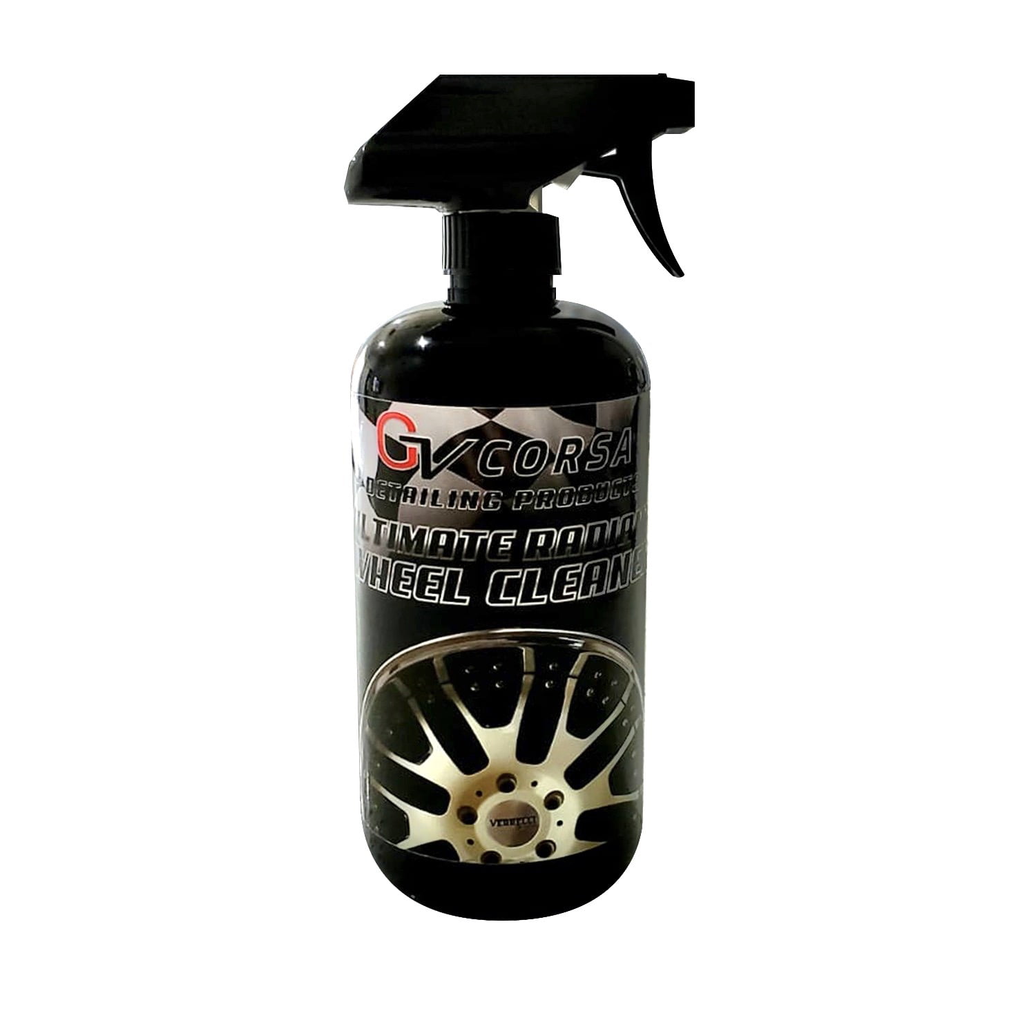 GV Corsa Detailing Products Ultimate Radiant Wheel Cleaner Spray 16oz, Acid Free, Wheel Polish, Rim Cleaner, Wheel Shine, Wheel Cleaner