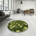 thumbnail image 4 of Ahgly Company Machine Washable Indoor Rectangle Transitional Pistachio Green Area Rugs, 8' x 12', 4 of 7
