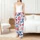 thumbnail image 4 of Balery Birds Flowers Pantalones de pijama para mujer, pijamas ultraligeros, pantalones de estar por casa-Medium, 4 of 6