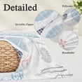 thumbnail image 3 of Blue Red Coastal Nautical Pillow Covers 12"x20", Beach Sea Turtle Ocean Coral Starfish Soft Brushed Breathable Throw Pillow Covers, Pillowcase with Zipper for Couch Sofa Bedroom Living Room, 3 of 9