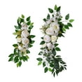 thumbnail image 1 of 2 guirnaldas de flores artificiales para arco de boda, para recepción, fiestas y bodas. Blanco, 1 of 9