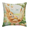 thumbnail image 3 of Pillow Covers 18x18, Easter Decorations Throw Pillow Covers, Spring Decor for Home Bedroom Couch Cushion Cover, Multicolor, 3 of 7