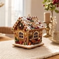 thumbnail image 6 of YingYouFu Christmas Wooden House Diamond Art Ornaments, Cute 3D Pearl Painting Crafts for Adults, Home Indoor Christmas Decorations for Wall Party Holiday, 6 of 7